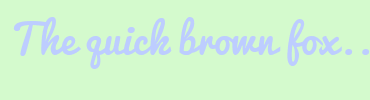 Image with Font Color BDCDFF and Background Color D4FACD